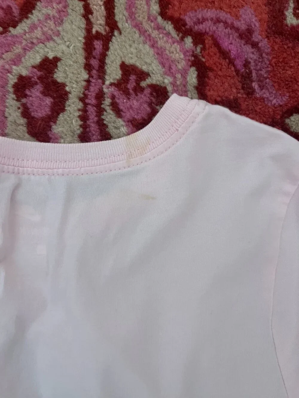 Nike Girl's Light Pink Block Letter Logo Reflective Short Sleeve T-Shirt